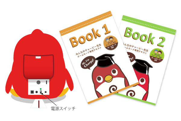 チャーピーとテキストブック2冊