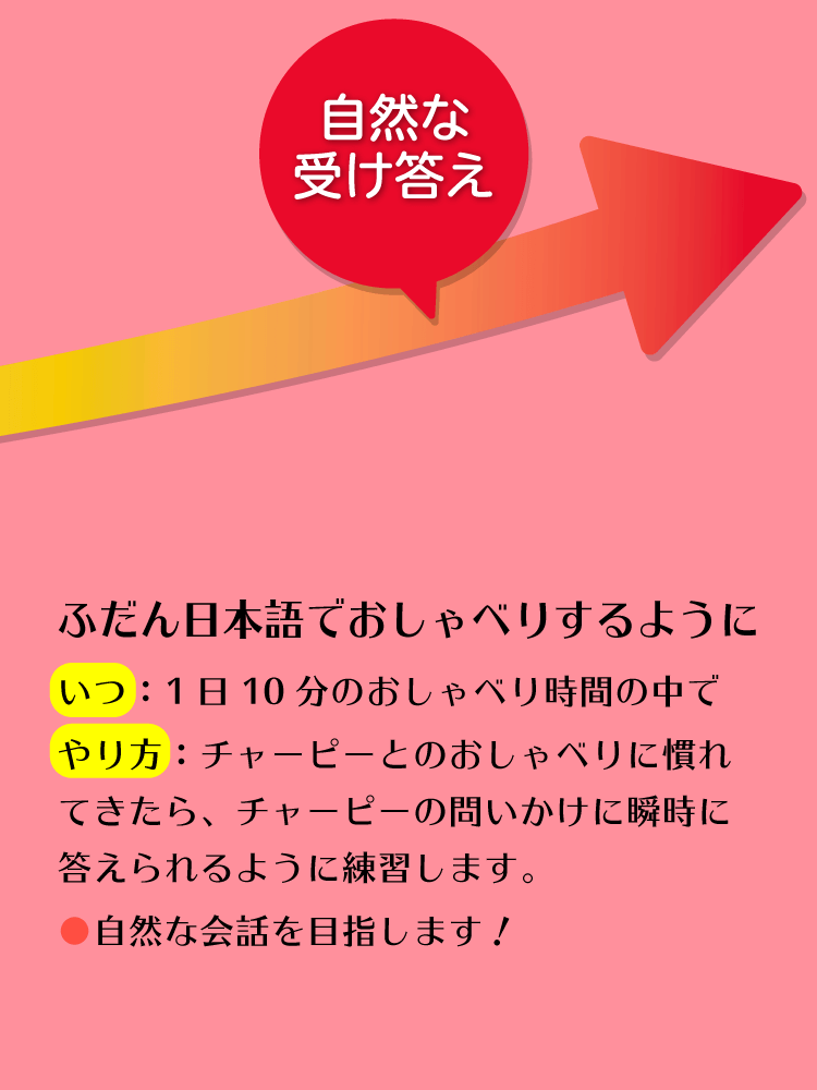 自然な受け答え